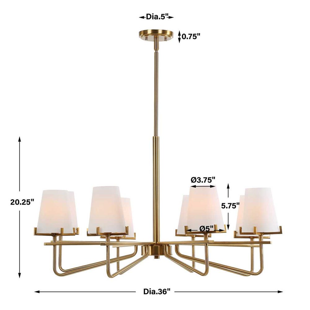 Lassen, 8 Lt Chandelier