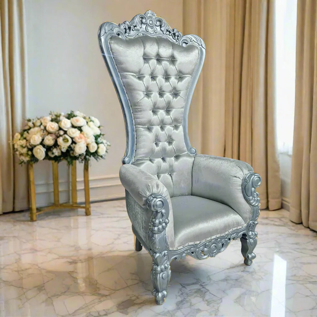 Chloe Throne Chair - Velvet