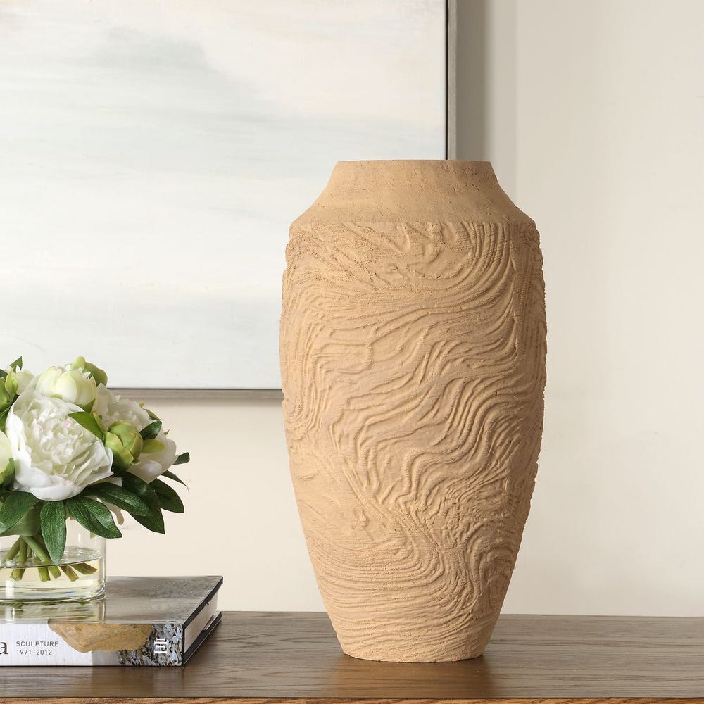 Sandstone Flow Vase, Large