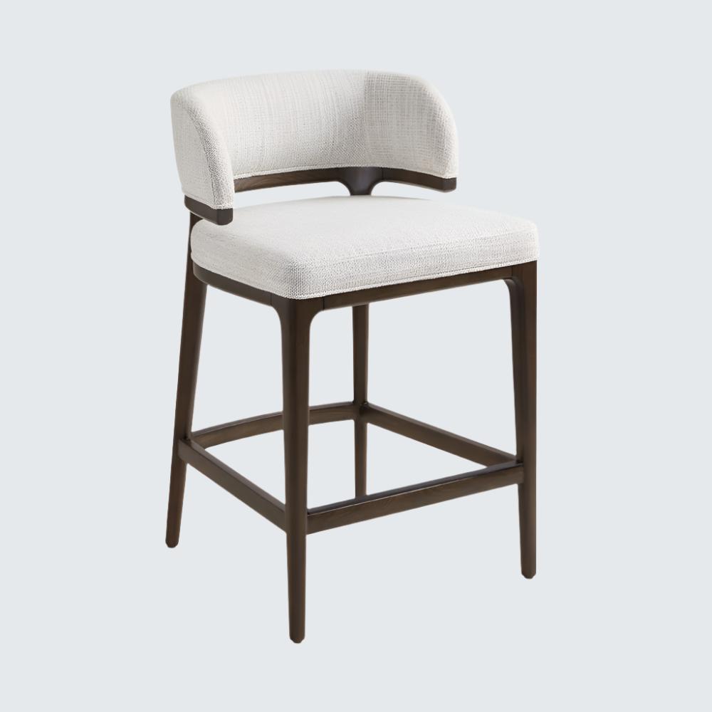 Calvin Counter Chair - Grey Linen