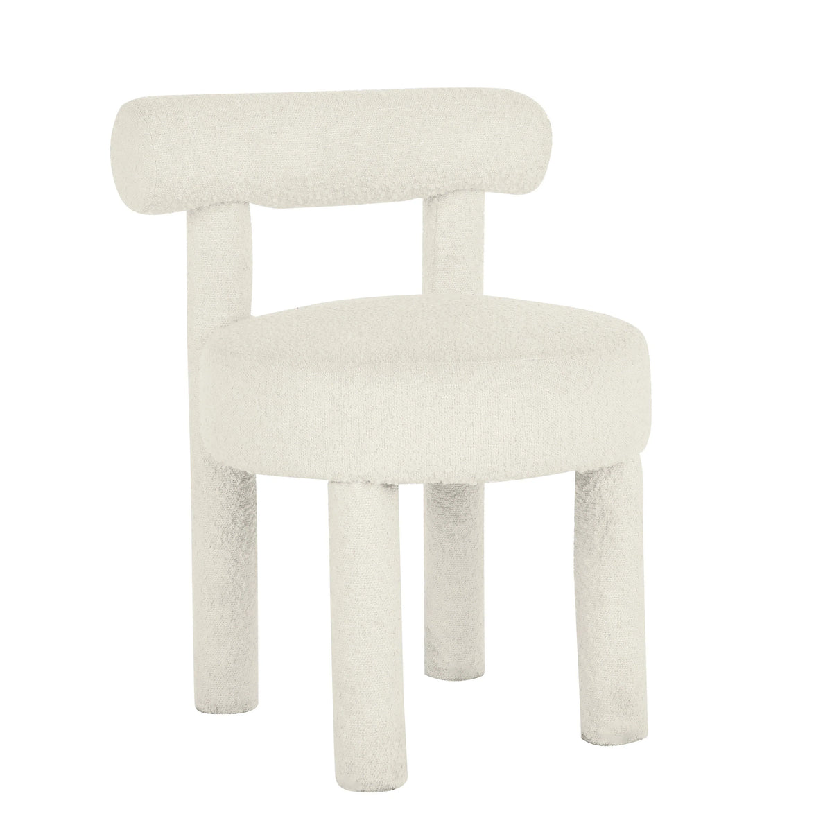 Carmel Dining Chair - Cream Performance Boucle