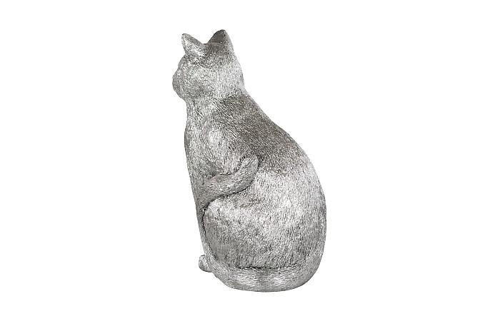 Sculpture de chat en bronze