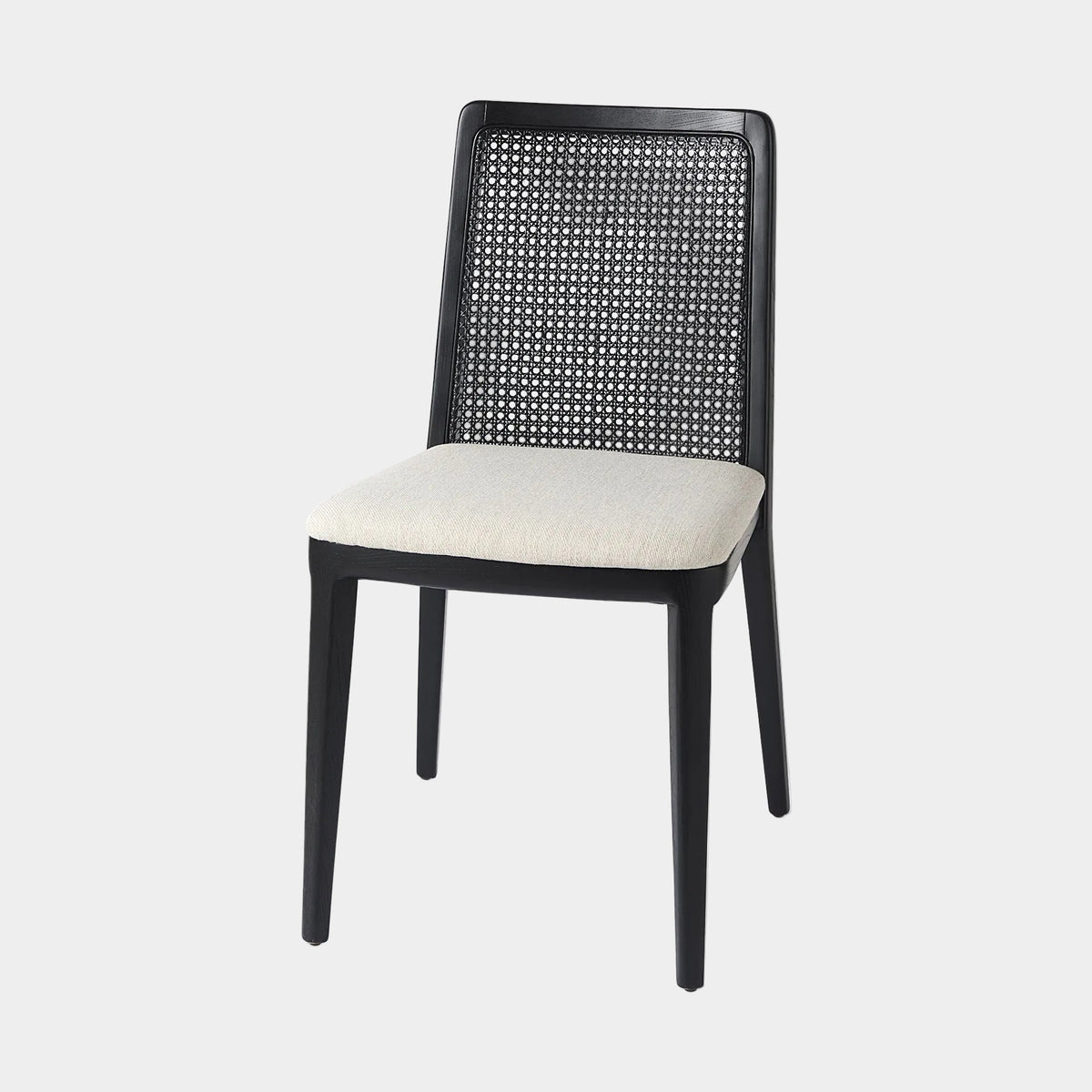 Clara Back Dining Chair - Black Cane