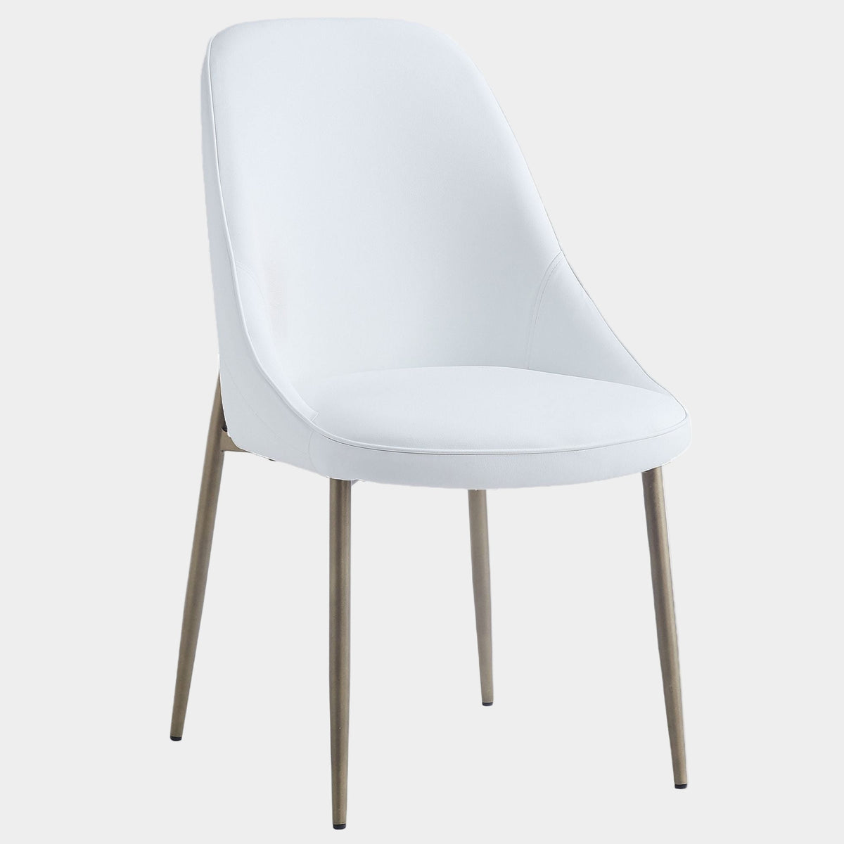Cleo Dining Chair - 2 White Aged Gold