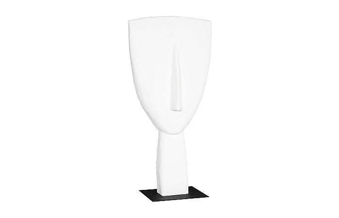 Cycladic Head Sculpture - White