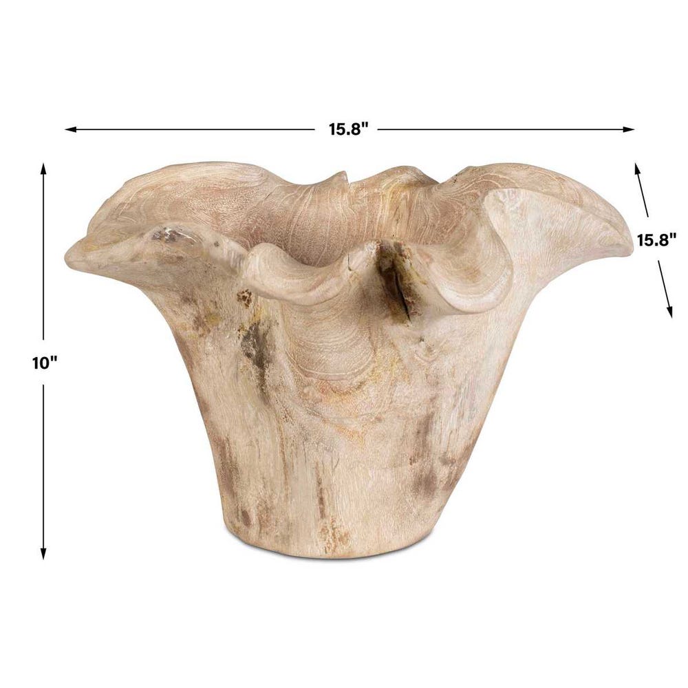 Teak Flow Outdoor Bowl
