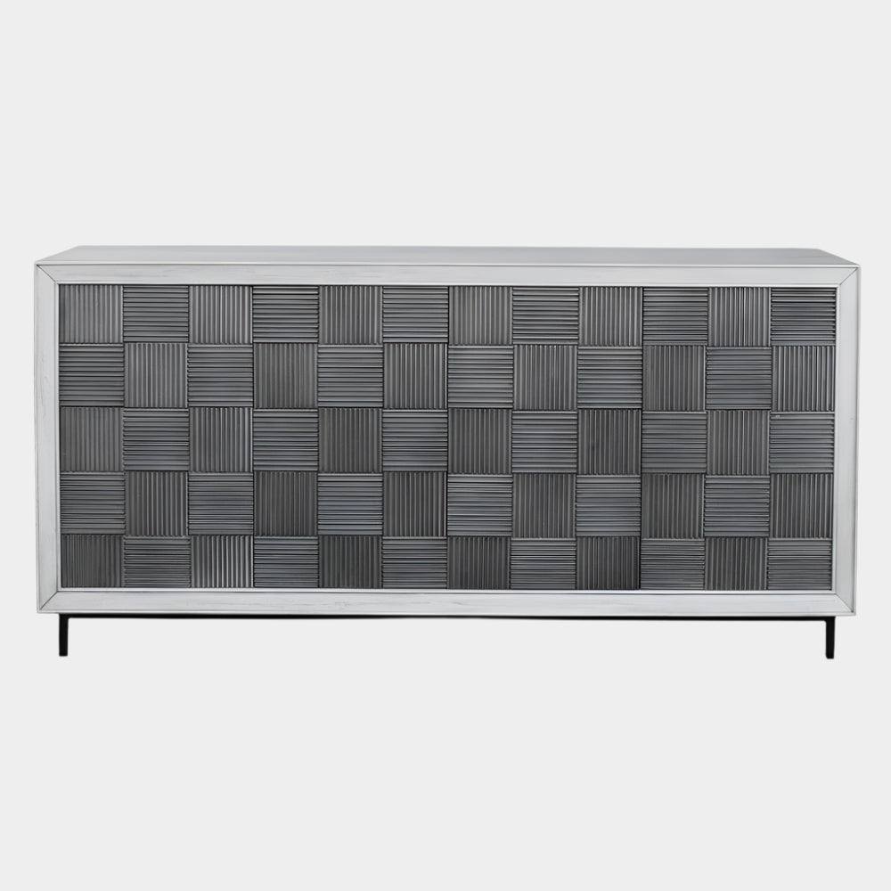 Checkerboard 4 Door Cabinet