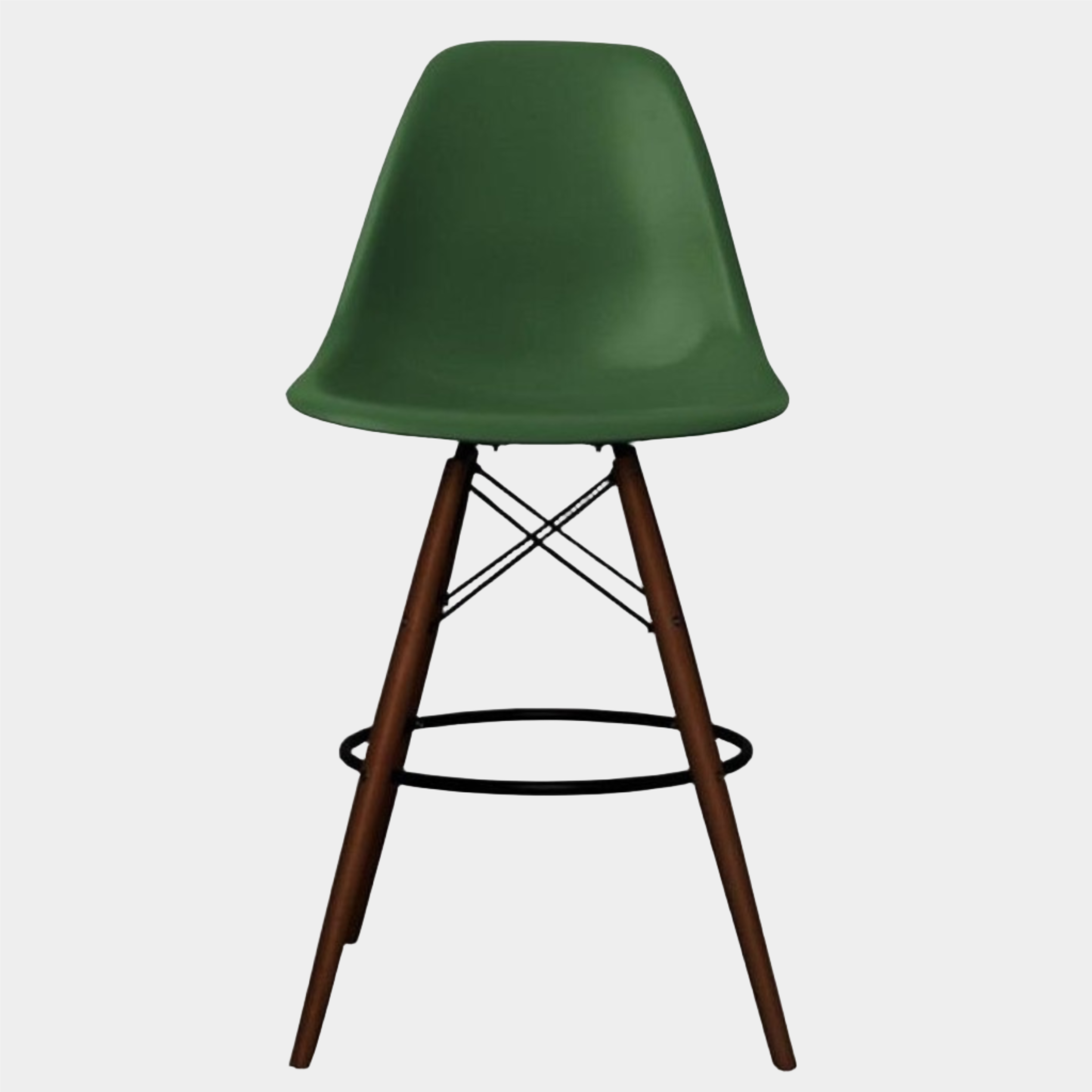 Tabouret Eiffel avec pattes en bois de noyer (26")