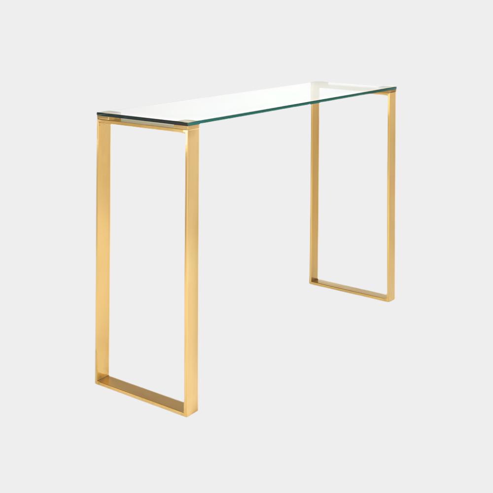 David Console Table - Gold