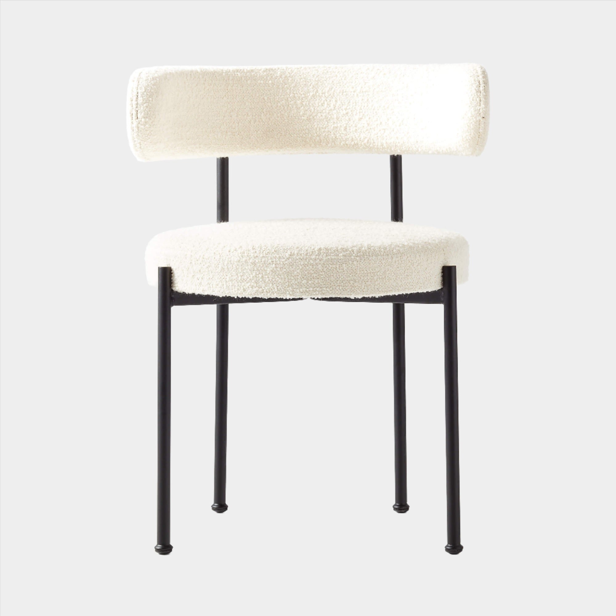 Libera Inesse Boucle Ivory Dining Chair