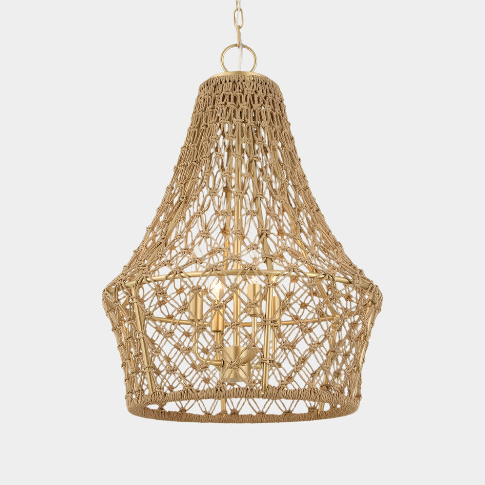Macrame, 4 Lt Pendant