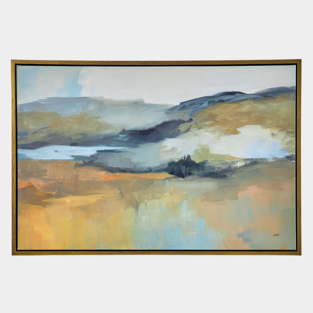 Folded Hills Framed Canvas