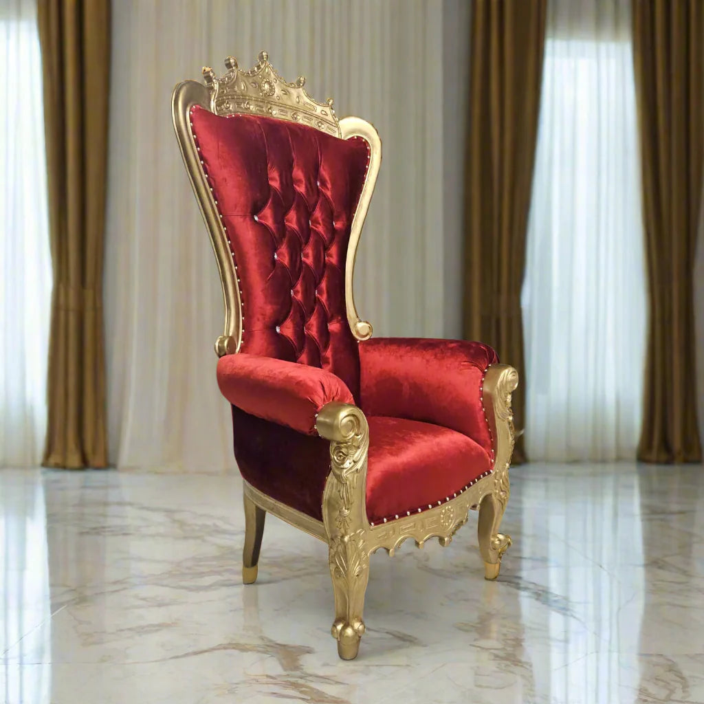 Crown Top Tiffany Throne Chair