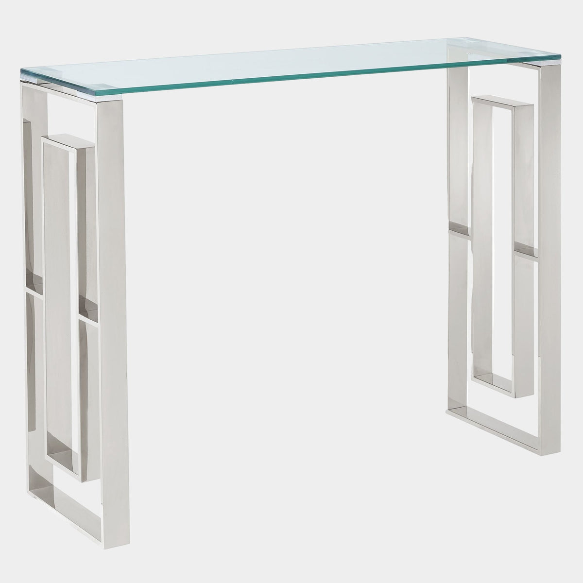 Eros Console Desk - Silver
