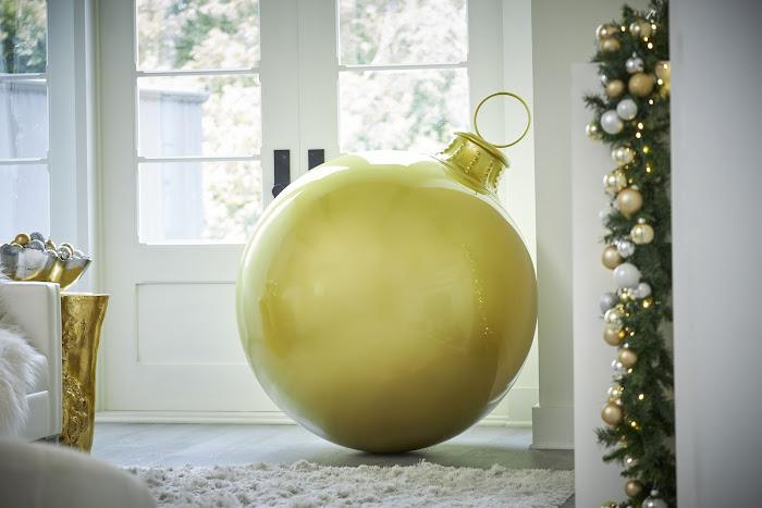 Christmas Ball Ornament, Gold