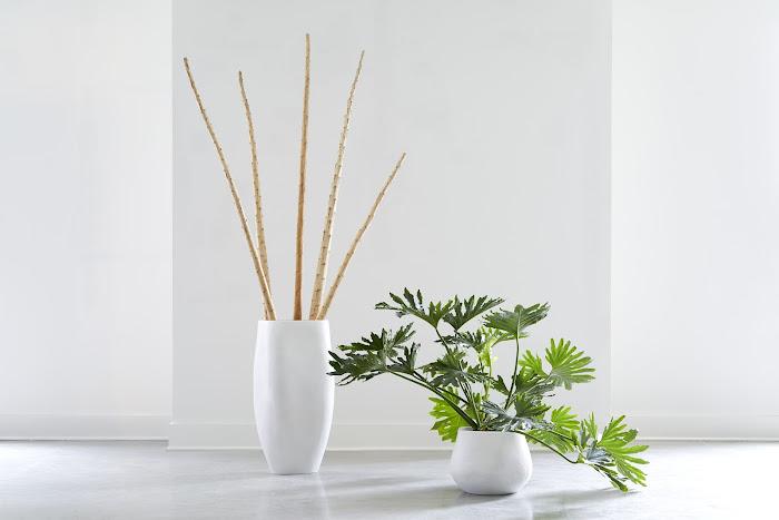 Amorphous Planter, Large, White