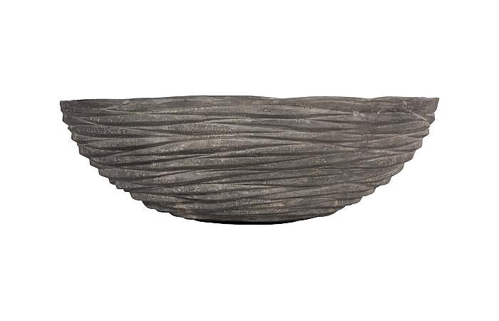 Waves Bowl, Large, Gray