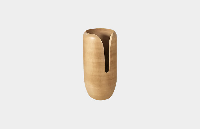 Interval Wood Vase, Natural, Small