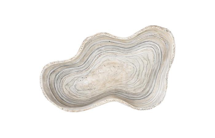 Cast Gray Onyx Bowl, Faux Finish, Small