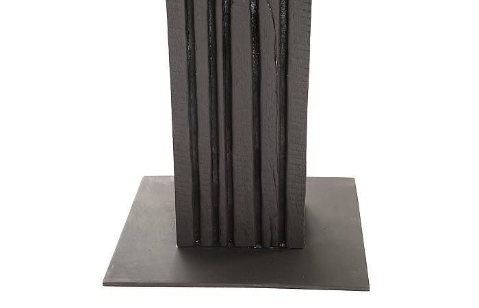 Black Wood Abstract Sculpture, Assorted with Natural Characteristics