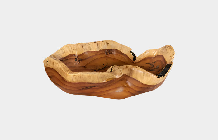 Burled Bowl, Faux Wood