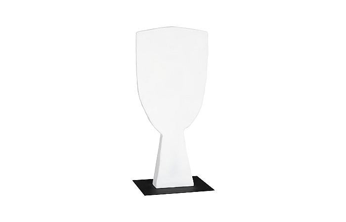 Cycladic Head Sculpture, Classic, White, Medium