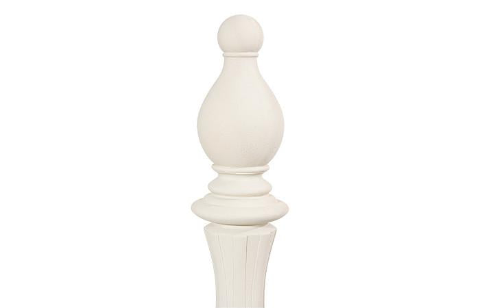 Bishop Chess Sculpture, Cast Stone White