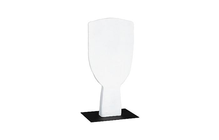 Sculpture de tête cycladique, classique, blanche, petite