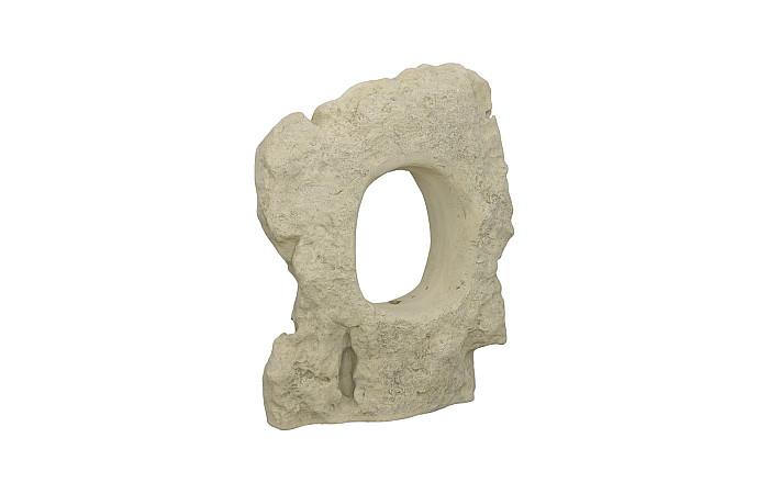 Colossal Cast Stone Sculpture, Single Hole, Wide, Roman Stone