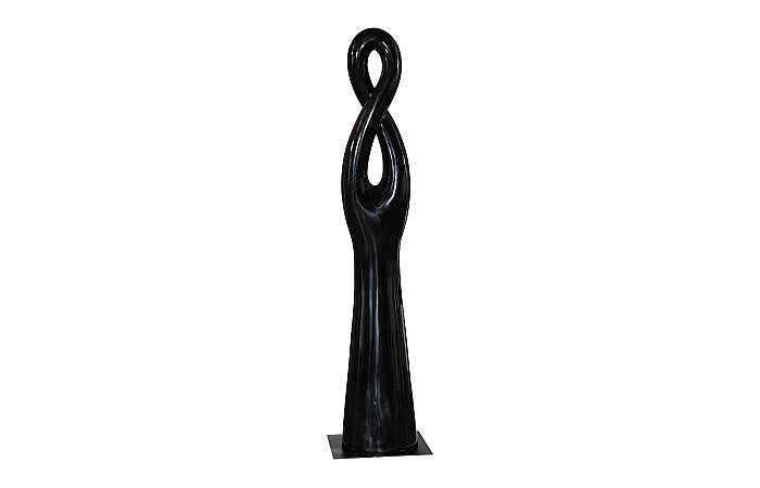 Twisted Sculpture, Gel Coat Black