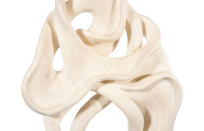 Cast Dancing Sculpture, Plié, Faux Bleached