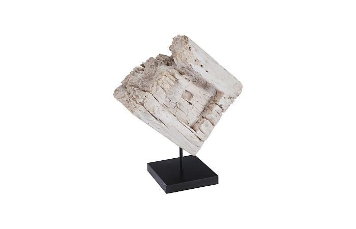 Eroded Wood Block on Stand, Assorted