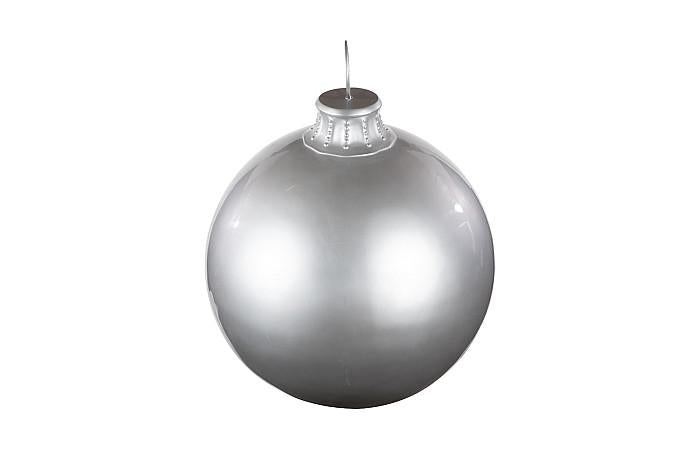 Christmas Ball Ornament, Silver