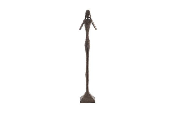 See No Evil Slender Sculpture, Large, Resin, Bronze Finish