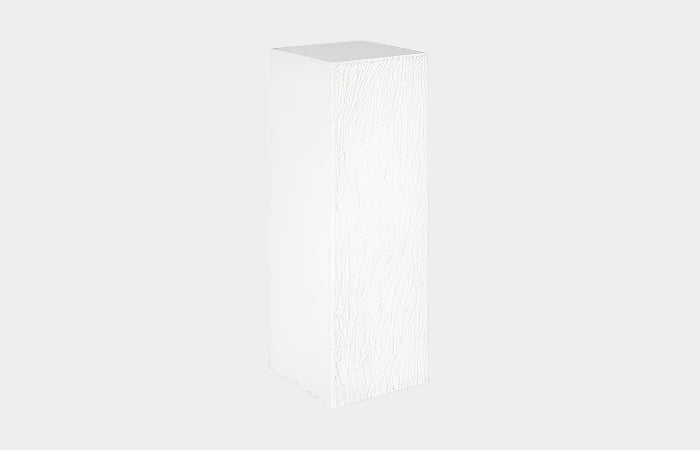 String Theory Pedestal, White Stone, Large