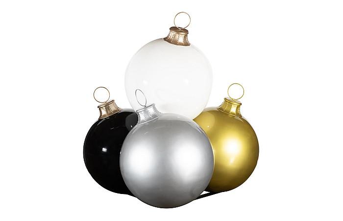 Christmas Ball Ornament, White