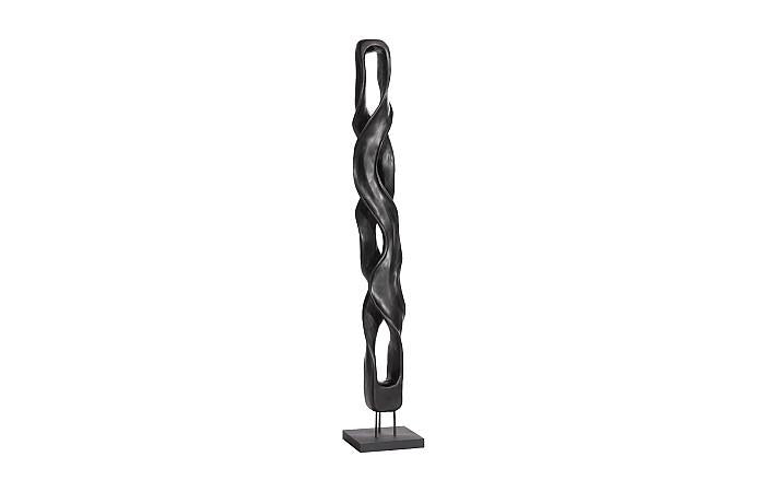 Twisting Root, Sculpture, Black