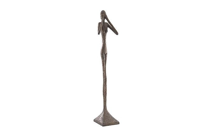 See No Evil Slender Sculpture, Large, Resin, Bronze Finish