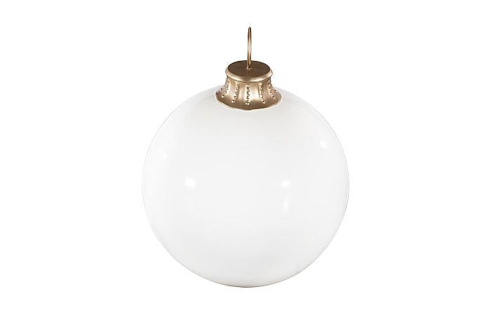 Christmas Ball Ornament, White