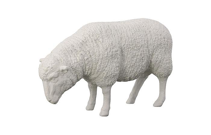 Sheep Sculpture, Gel Coat White