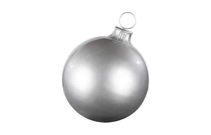 Christmas Ball Ornament, Silver