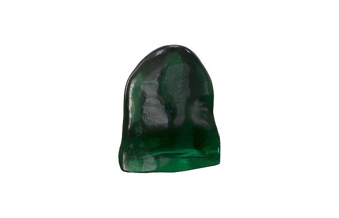 Polished Obsidian Sculpture, Green, Large