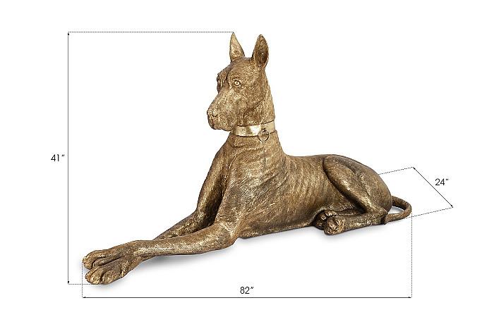 Great Dane, Gold Leaf, Right