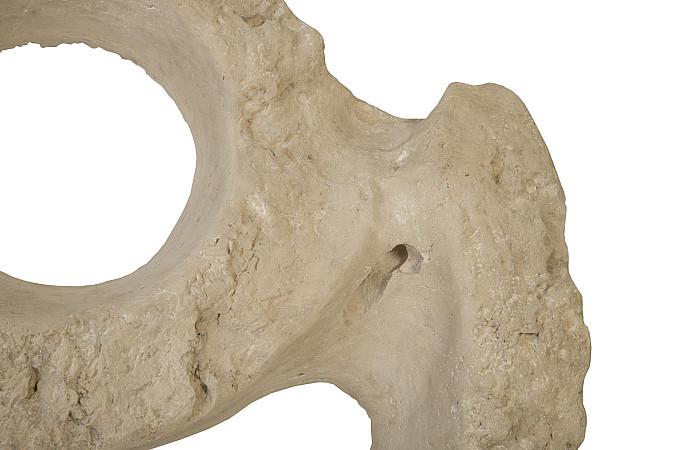 Colossal Cast Stone Sculpture, Double Hole, Roman Stone