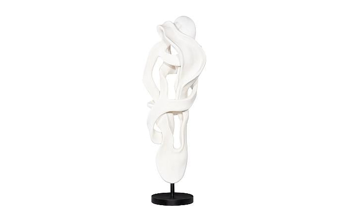 Cast Dancing Sculpture, Saute, Faux Bleached