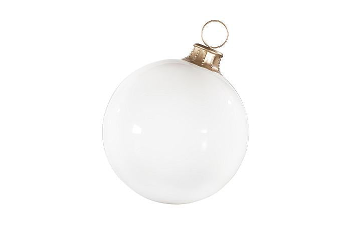 Christmas Ball Ornament, White