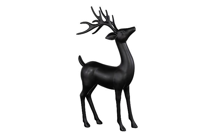 Standing Reindeer, Black