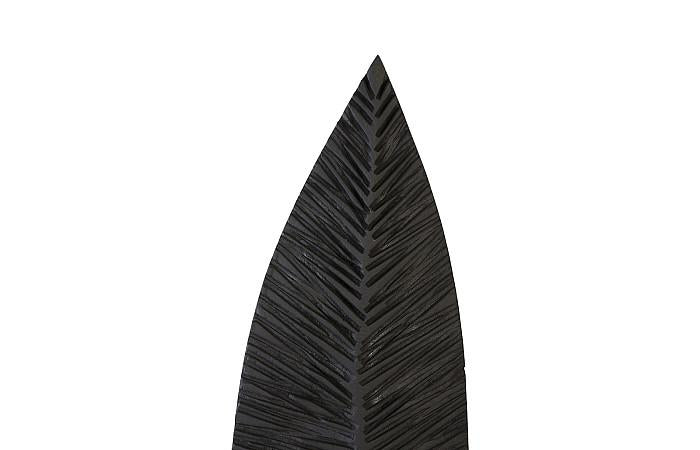 Carved Leaf on Stand, Burnt, MD