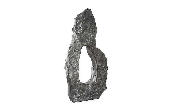 Colossal Cast Stone Sculpture, Liquid Silver