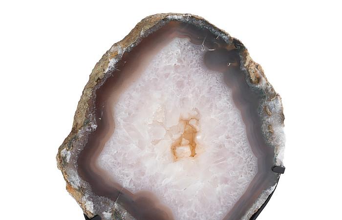 Agate Thick Plate on Metal Base